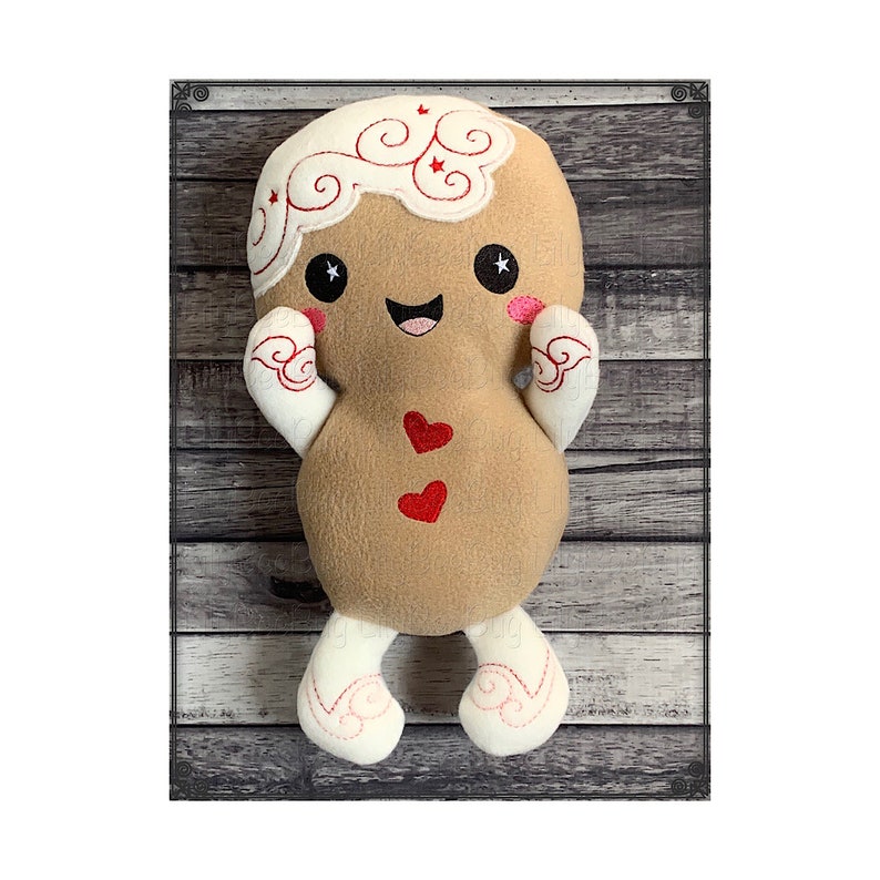 Giant Gingerbread Man Plush soft toy Hand baked in Michigan | Etsy