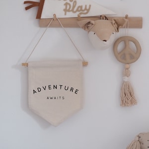 Adventure Awaits Hanging Banner