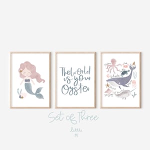 Under The Sea Art - SET OF THREE Prints. Multi save Offer