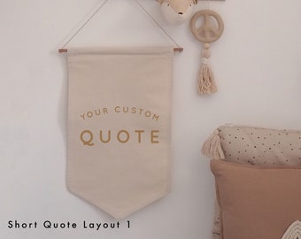 Custom Quote Hanging Banner 30x50cm