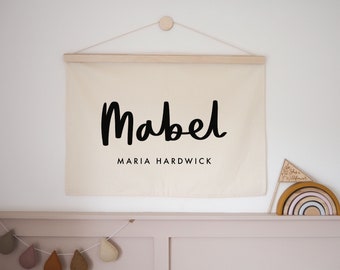 Personalised Wall Hanging - Custom Name Banner 70x50cm