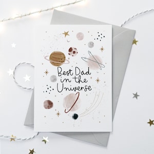 Best Dad In The Universe Karte - auch mit anderen Namen erhältlich