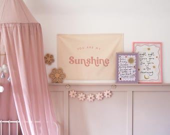 You Are My Sunshine バナー 70 x 50 cm 他の文字色もご用意しております