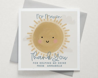 Thank You For Helping Me Shine - Can Be Personalised