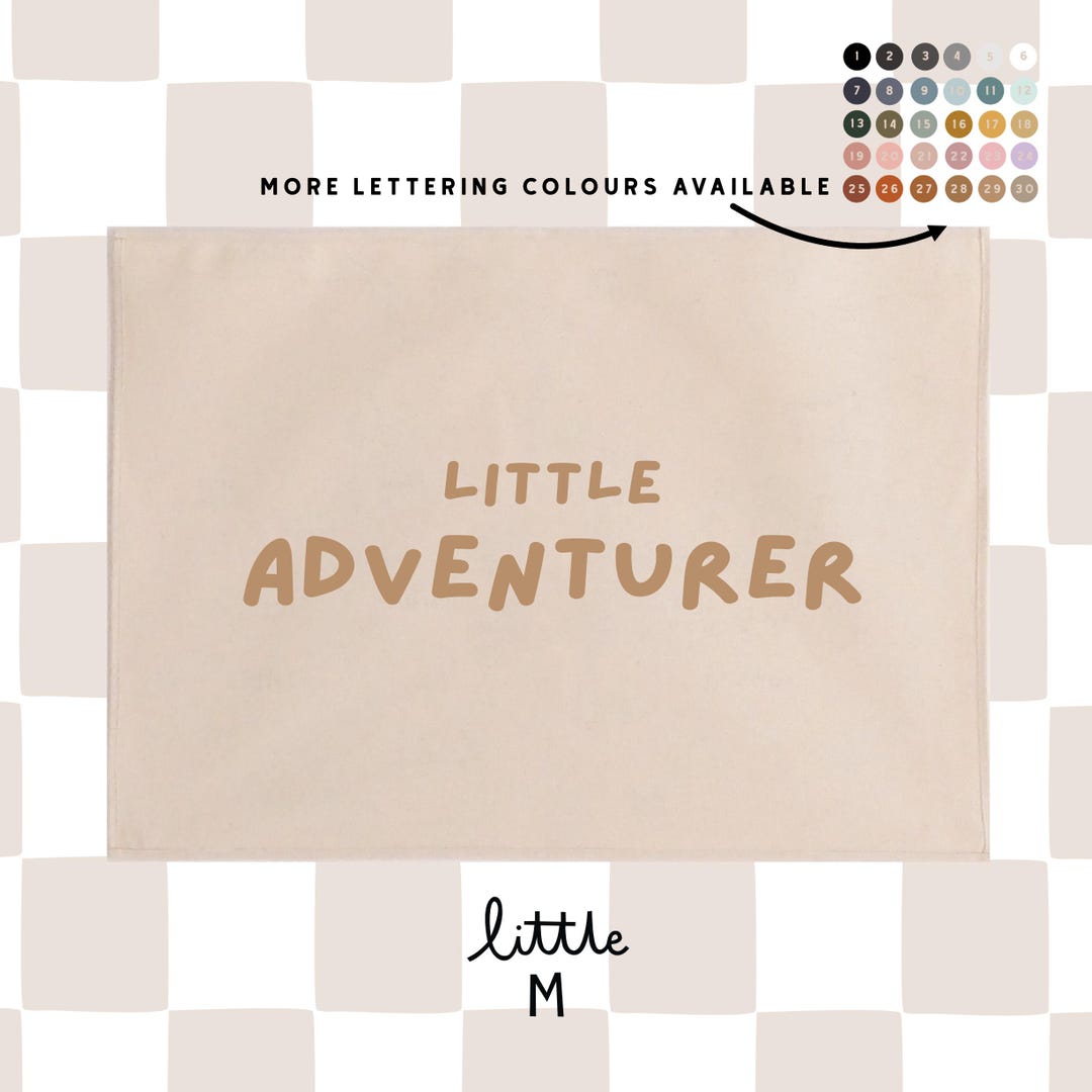 Little Adventurer Banner Fun Font 70x50cm More Lettering Colours ...
