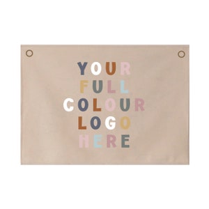 Custom Logo Wall Hanging - 70x50cm - suitable for full colour logos and designs