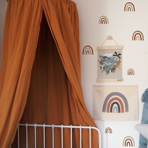 Rainbow Wall Decals - Removable Wall Stickers, NEW MUTED COLOURS
