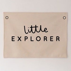 Little Entdecker Banner 70 x 50 cm - weitere Schriftfarben erhältlich