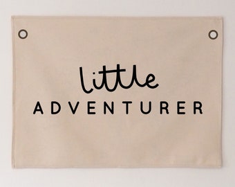 Little Adventurer Banner 70x50cm - more hanging options and colours available