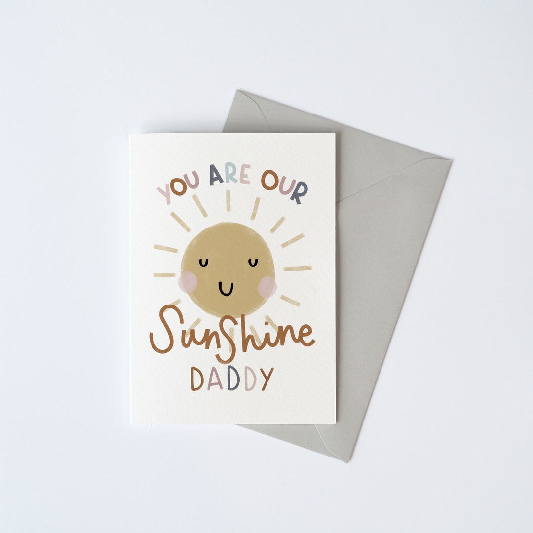 You Are Our Sunshine Card Can Be Personalised Etsy