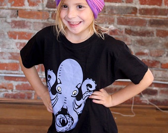 T4 or T6 Children's Octopus T-Shirt