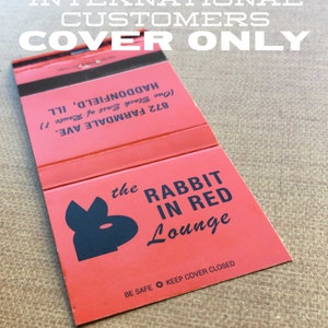 Rabbit In Red Lounge Match Book Halloween Movie Prop Replica Michael Myers image 2