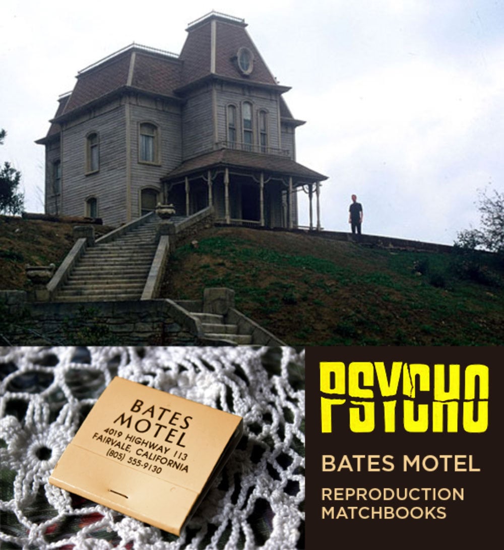 Bates Motel (psycho 2) Match Book - Movie Screen Accurate