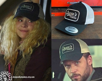 Orphan Black - Jesse's Towing Hat, black trucker hat with white mesh, mid/high profile, Helena screen accurate