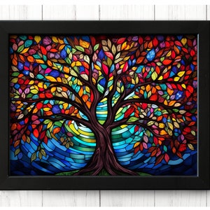 Tree of Life - Etz Chaim - Colorful Art Print to display in your home or give as a gift