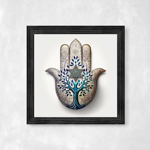 Hamsa Colorful Art Print to display in your home or give as a gift