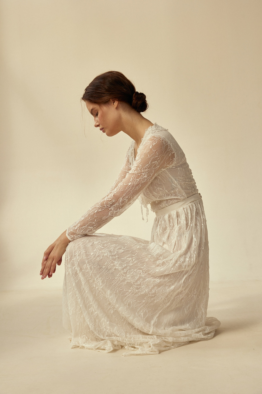 Aspen Lace sheath wedding dress