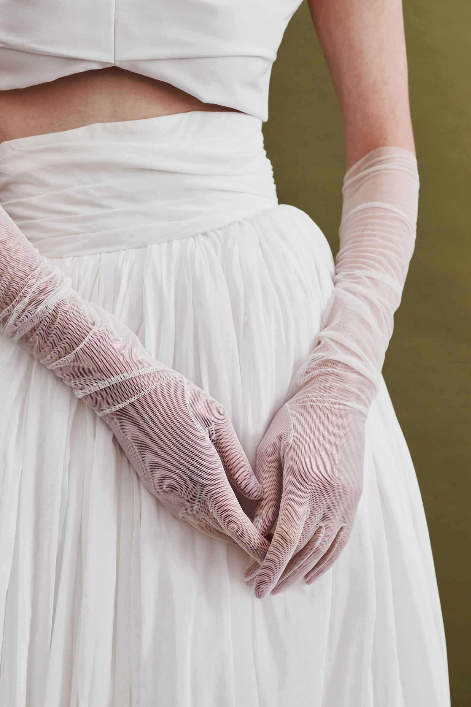 Long Sheer Soft Tulle Wedding Gloves - Etsy