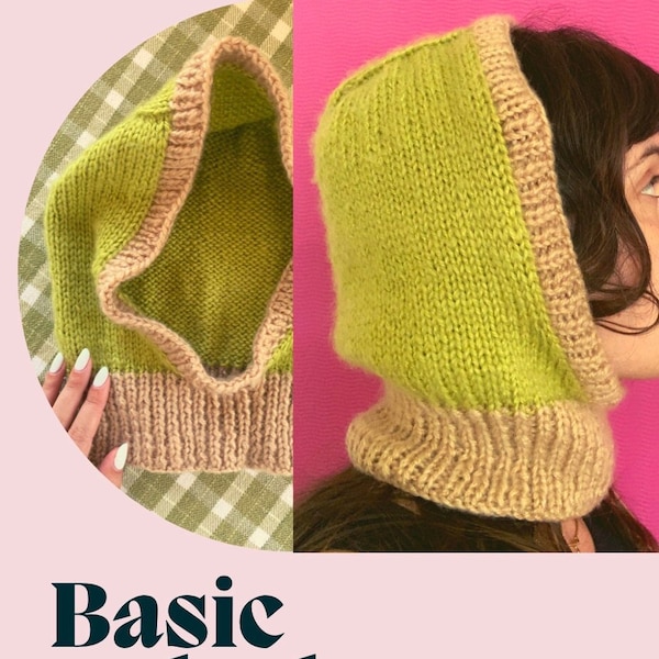 Modèle de tricot de base pour cagoule