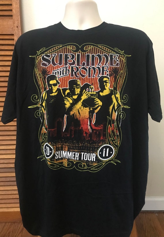 2X Authentic Concert T shirt 2011 Sublime With Rom
