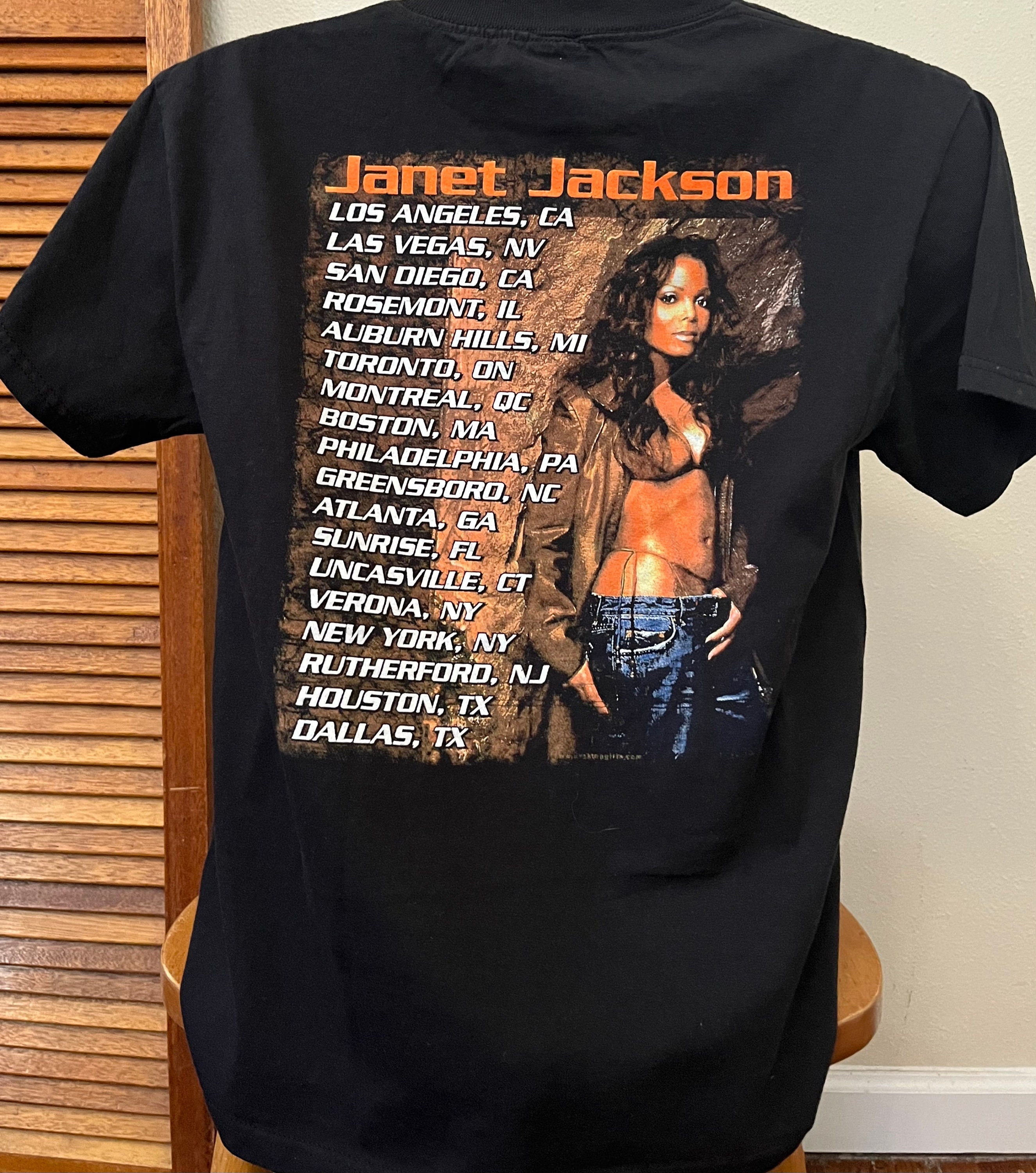 Authentic 2008 Janet Jackson Concert T Shirt Adult Medium