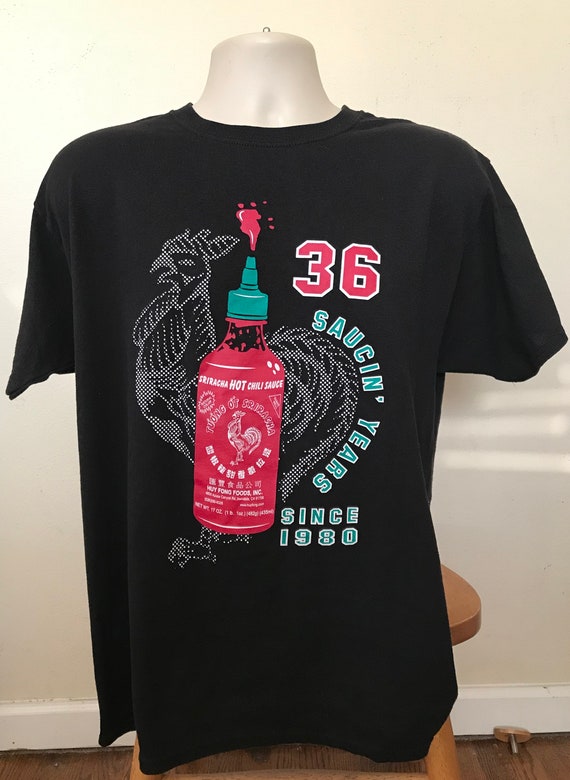 Hot Sauce T Shirts Vintage 1990s Graphic T Shirts Sriracha Hot Etsy