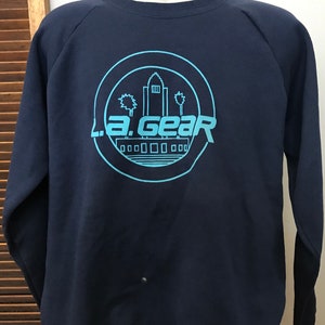 XL LA Gear Sweatshirt Unused? AS Is Blue Sweatshirt Vintage Pullover Sweatshirts