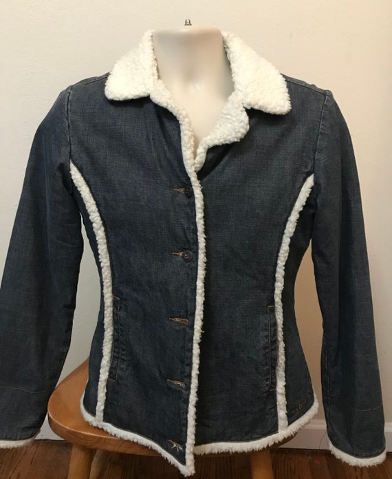 Women's Billabong Jean Jacket Sherpa 