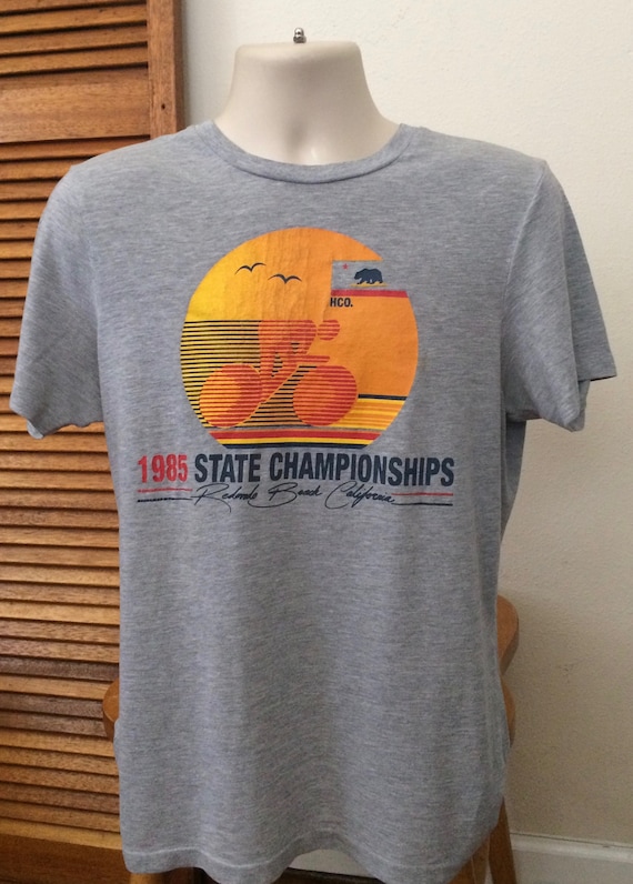 Vintage Hollister 1985 Cycling State Champions Gra