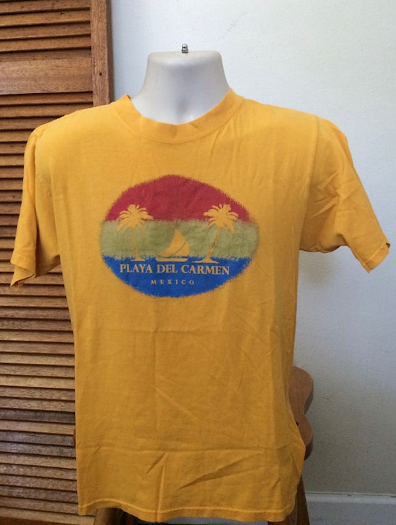 Vintage Playa Del Carmen T shirt yazbek Mexico Bea