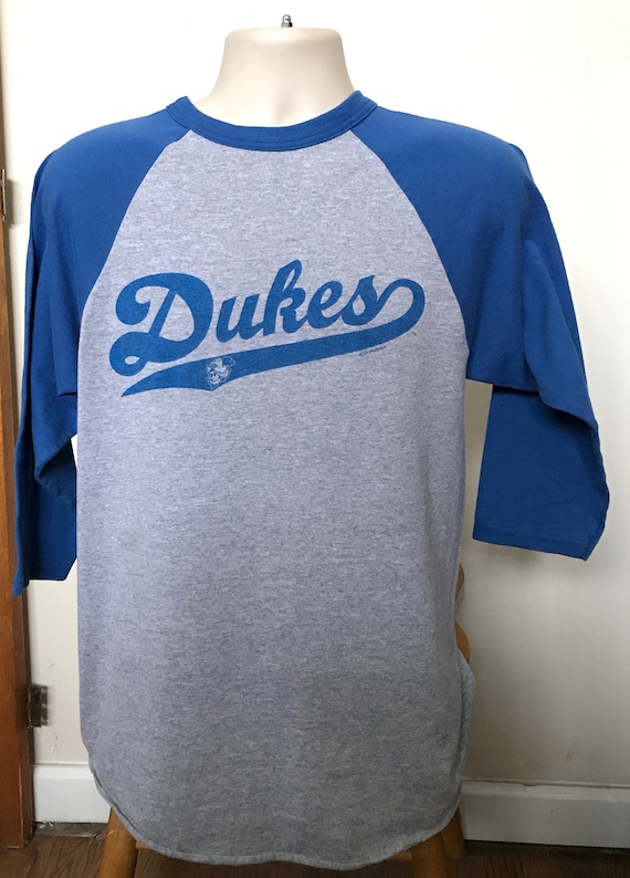 Vintage James Madison Dukes" Raglan T shirt Blue … - image 5