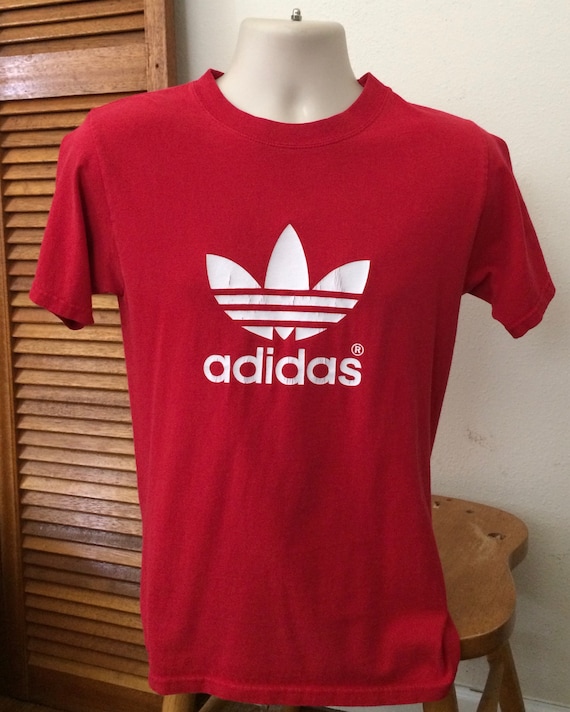 red and black adidas shirt