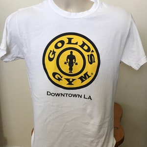 Gold&#39;s Gym T shirts Los Angeles Graphic T shirts 1990s T shirts Adult Small T shirts