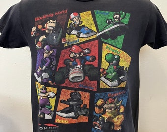 2011 Grungy Tagless Donkey Kong T shirt Nintendo Video Game T shirts Nintendo Donkey Kong MarioKart Size 7/8?