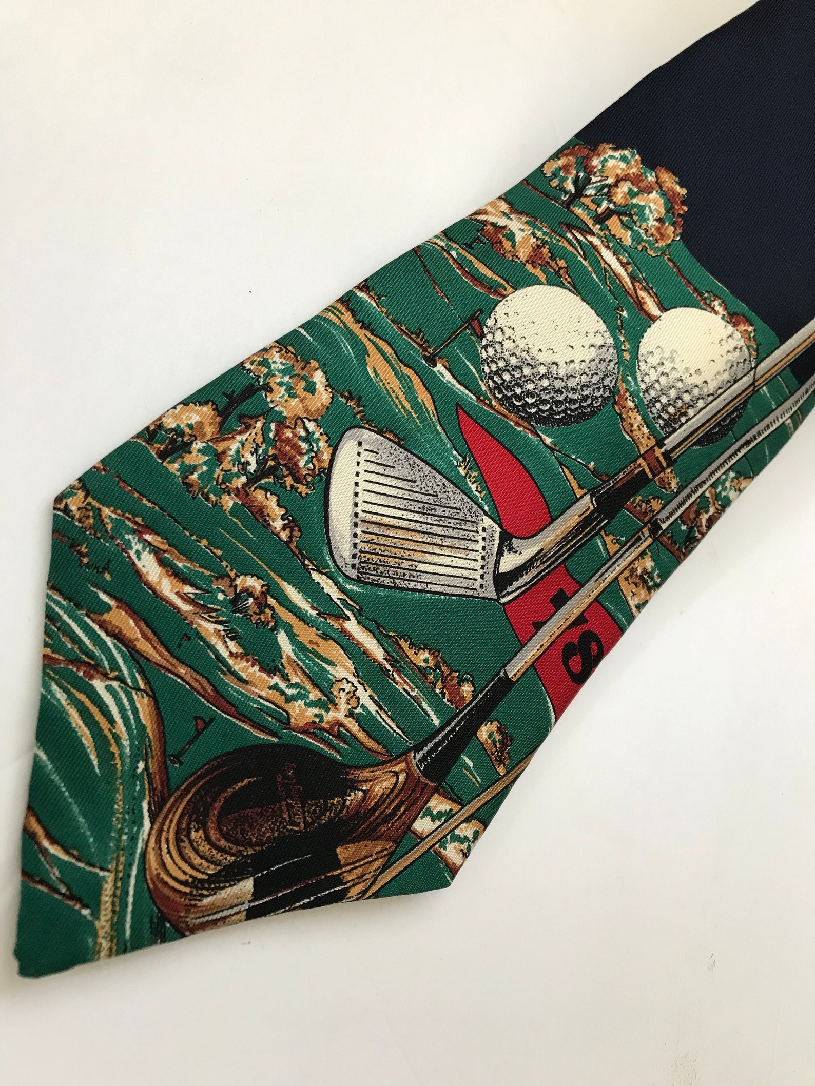 Vintage Ties Golf Theme Ties Gifts for Golfers Mens Neckties Etsy Italia