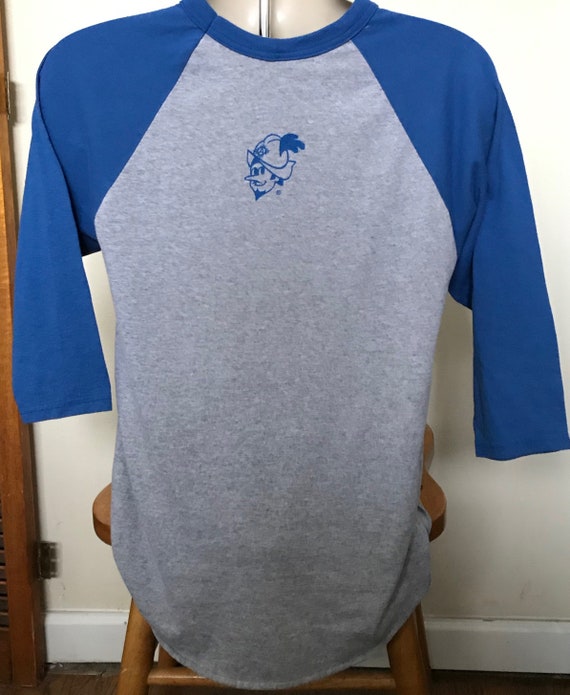 Vintage James Madison Dukes" Raglan T shirt Blue … - image 3