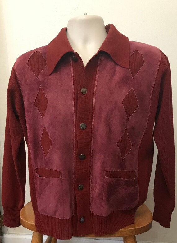 Vintage Cardigan Sweater Mens Small Women's Medium
