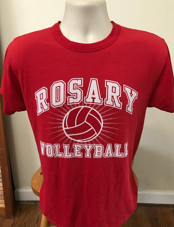 1980s Vintage T shirt Vintage Volleyball Russell A