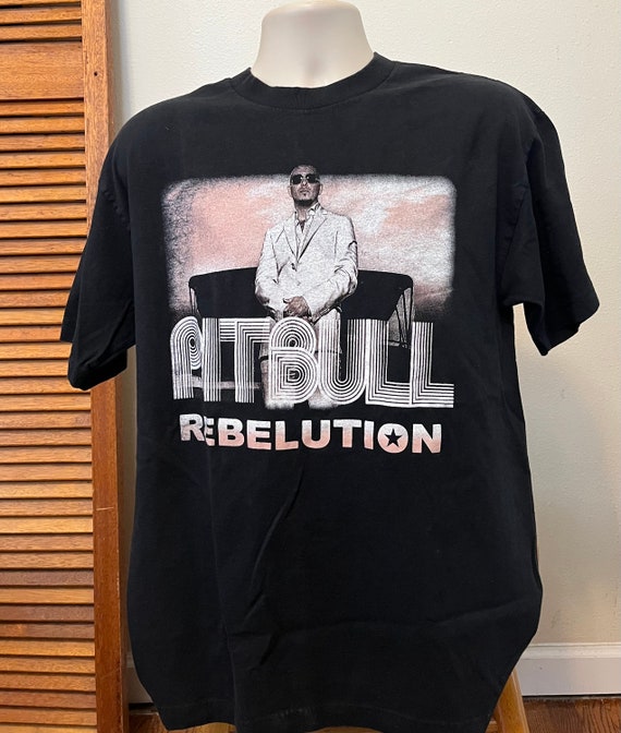 【セット】Pitbull - Rebelution & EL MARIEL2LP Authentic 2009 Concert T Shirt Pitbull Rebelution Alstyle