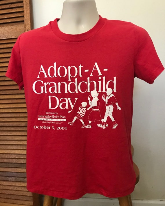 Vintage Graphic T shirts Adoption Themed T shirts… - image 1