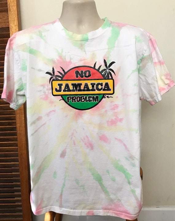 Jamaica t shirts Vintage Tie Dye T shirts Adult L… - image 1