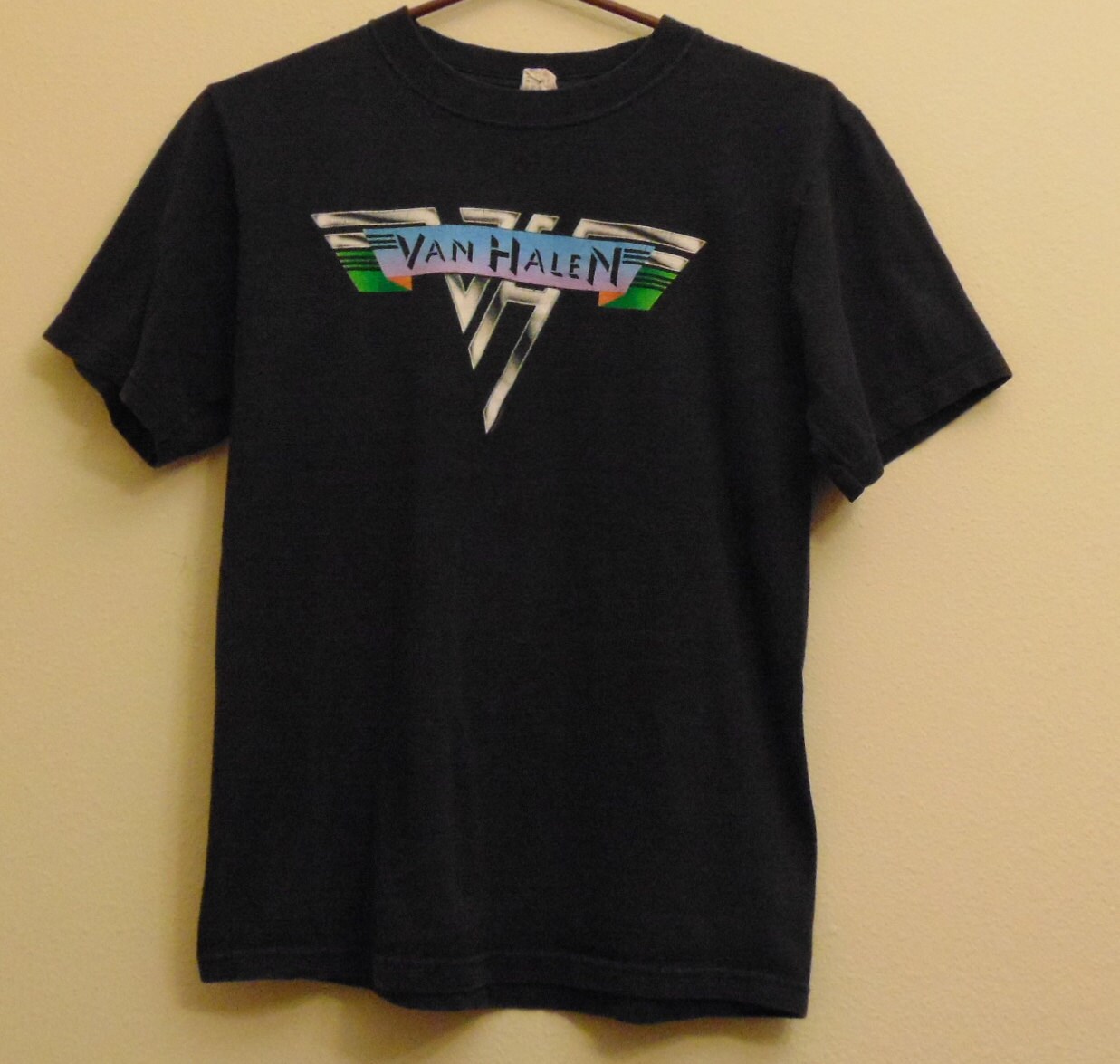 XS Adult Van Halen Grunge Band T Shirt Black Short Sleeve Etsy