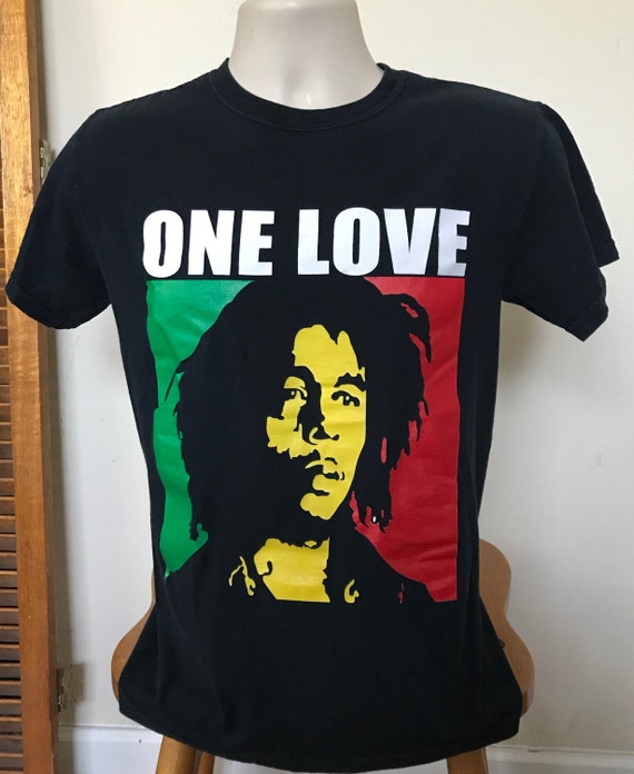 Bob Marley "One Love" T shirt 1990s or So Graphic 