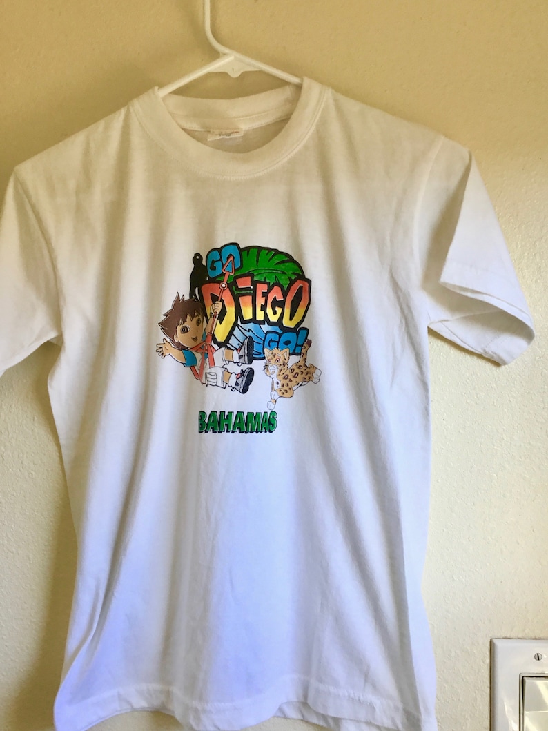 Modern Day size Boys and Girls Size 8 T shirt Diego in the Bahamas Travel Souvenir Youth Size 78 T shirts New Vintage