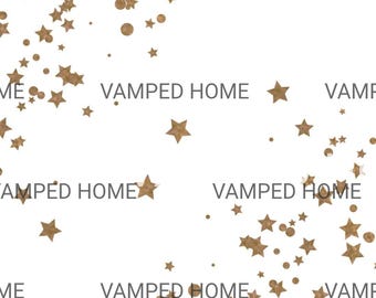 Fondo de pantalla para móvil con confeti de estrellas doradas / Minimalista para Navidad y Año Nuevo