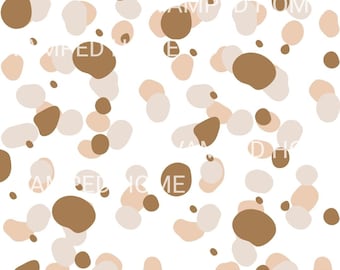 Hellgraue Tapete mit Kieselsteinen.