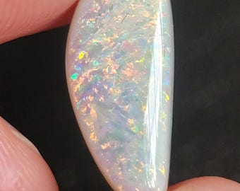 Australian Opal Cabochon with Play of Color, 4.3 Carat