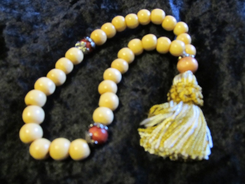 10mm wood bead paternoster prayer beads image 2