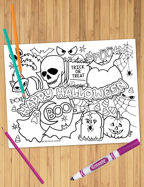 Halloween Coloring Sheet