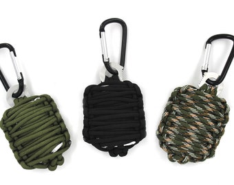 Military Kit / Survival Kit / Emergency Kit / Camping Kit / Father's Day Gift / Made of Para cord - 3 Colours - UK Based